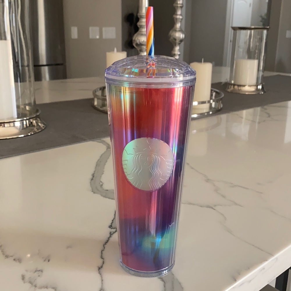 Starbucks rainbow kaleidoscope tumbler